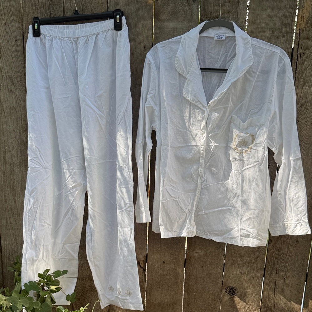 Women's White Pajama Set